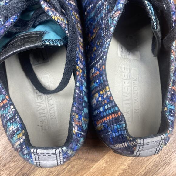 Converse Chuck Taylor AllStar New York Mens Blue Multicolor Size 9 Low Top Shoes - Picture 8 of 10